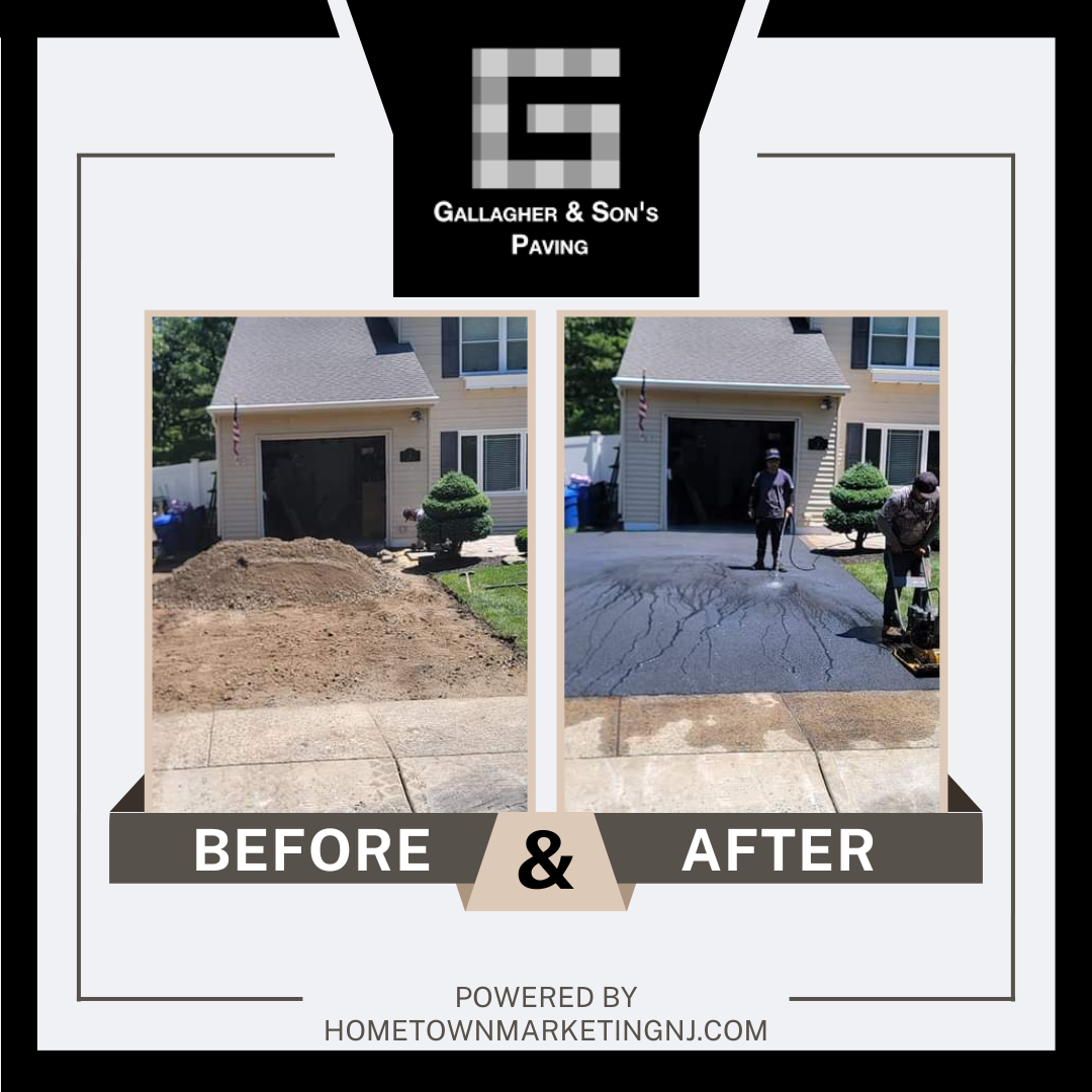 Gallagher and Sons Paving Before and After Driveway 2